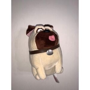 Ty The Secret Life of Pets‎ Mel Pug Dog Plush 6 Inch Beanie Baby 2016 Movie Toy